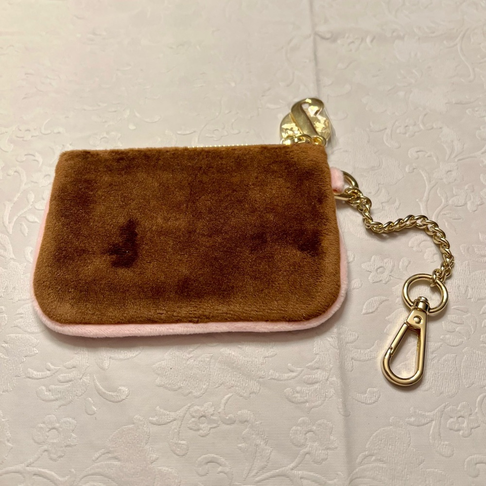 Stoney Clover x Juicy Couture Brown Embroidered Keychain Wallet - Picture 2 of 8